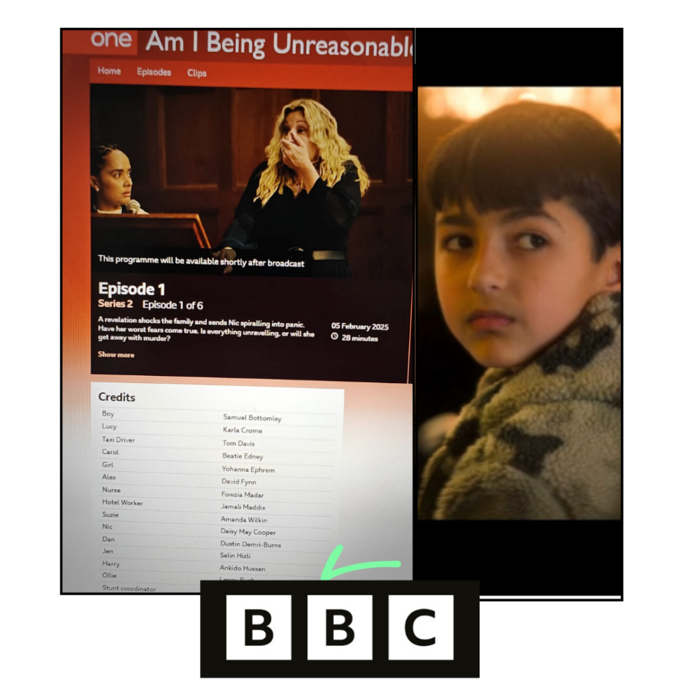 Lacara child actor spotted in BBC's am I being unreasonable s2 as role of Harry